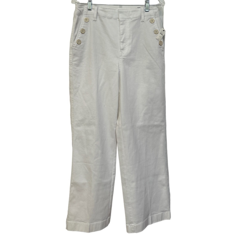 Talbots Wide Leg White Jeans